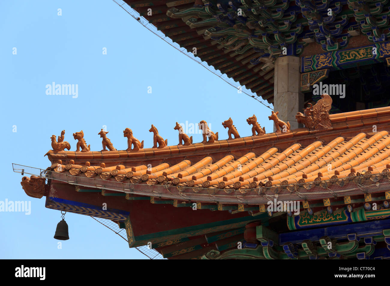 Jade Buddha Tempel Dach in Anshan Liaoning Provinz, China Stockfoto