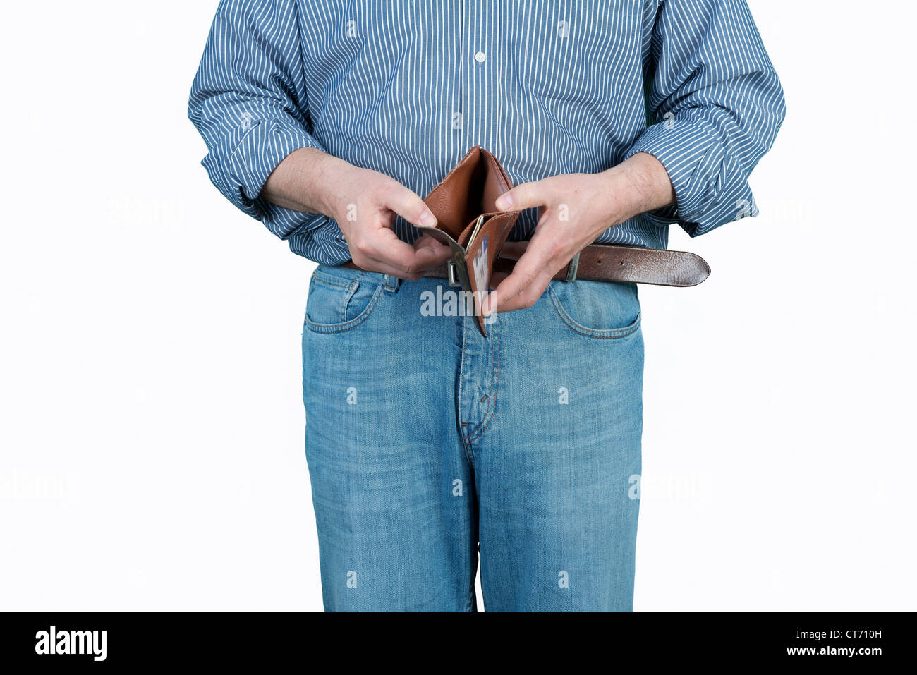 die Brieftasche leer Stockfoto