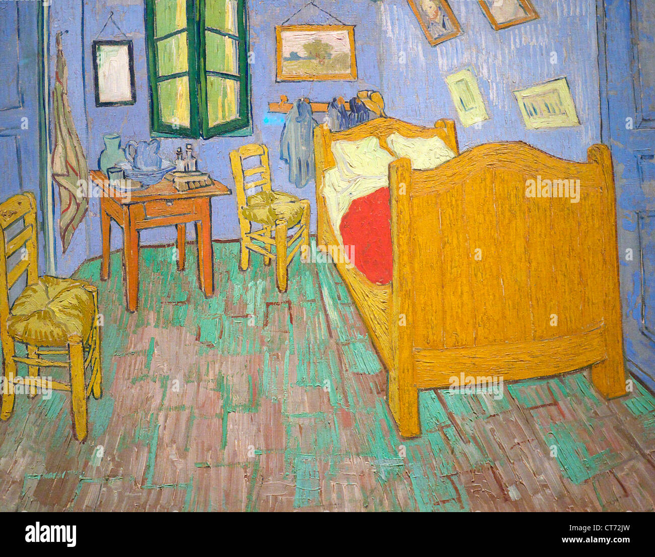 Schlafzimmer in Arles - Vincent Van Gogh Gemälde, 1888 Stockfoto