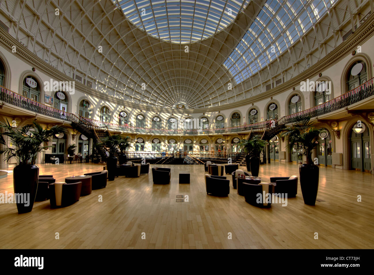 Leeds Corn Exchange. Einer der nur drei verbliebenen Getreidebörse Gebäude im Vereinigten Königreich, Stockfoto