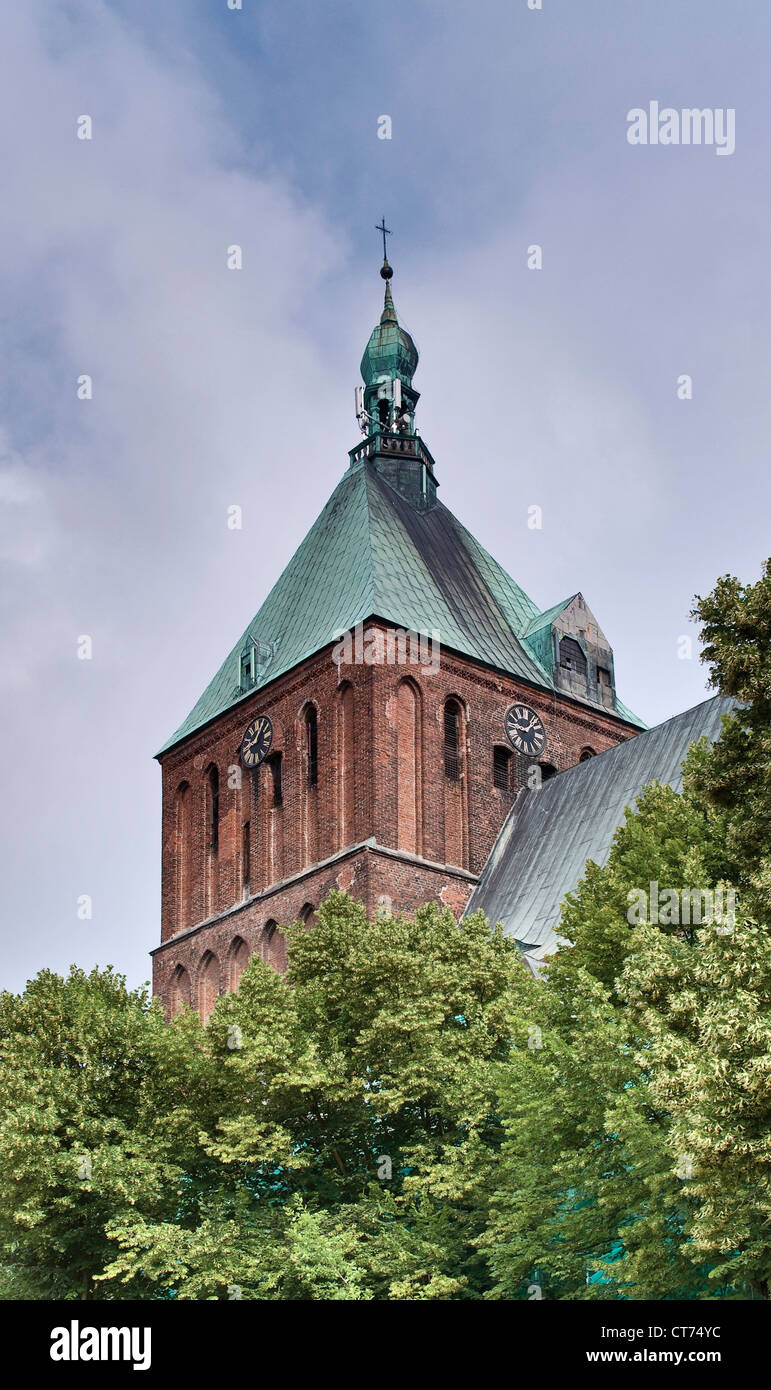 Kathedrale von St. Mary in Köslin in Pommern, Woiwodschaft Westpommern (Zachodniopomorskie), Polen Stockfoto