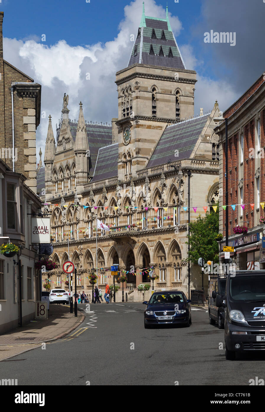 Guildhall Northampton Stadtzentrum Stockfoto