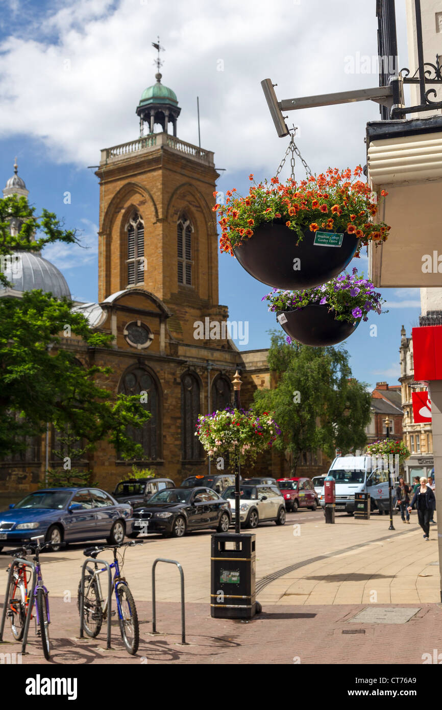 Northampton Town Centre [All Saints Church] Stockfoto