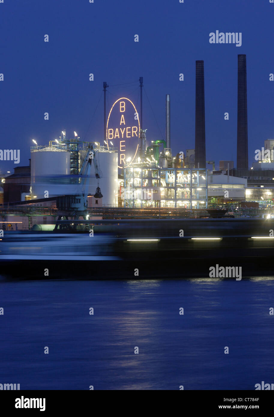 Bayer Leverkusen Chemiepark Stockfoto