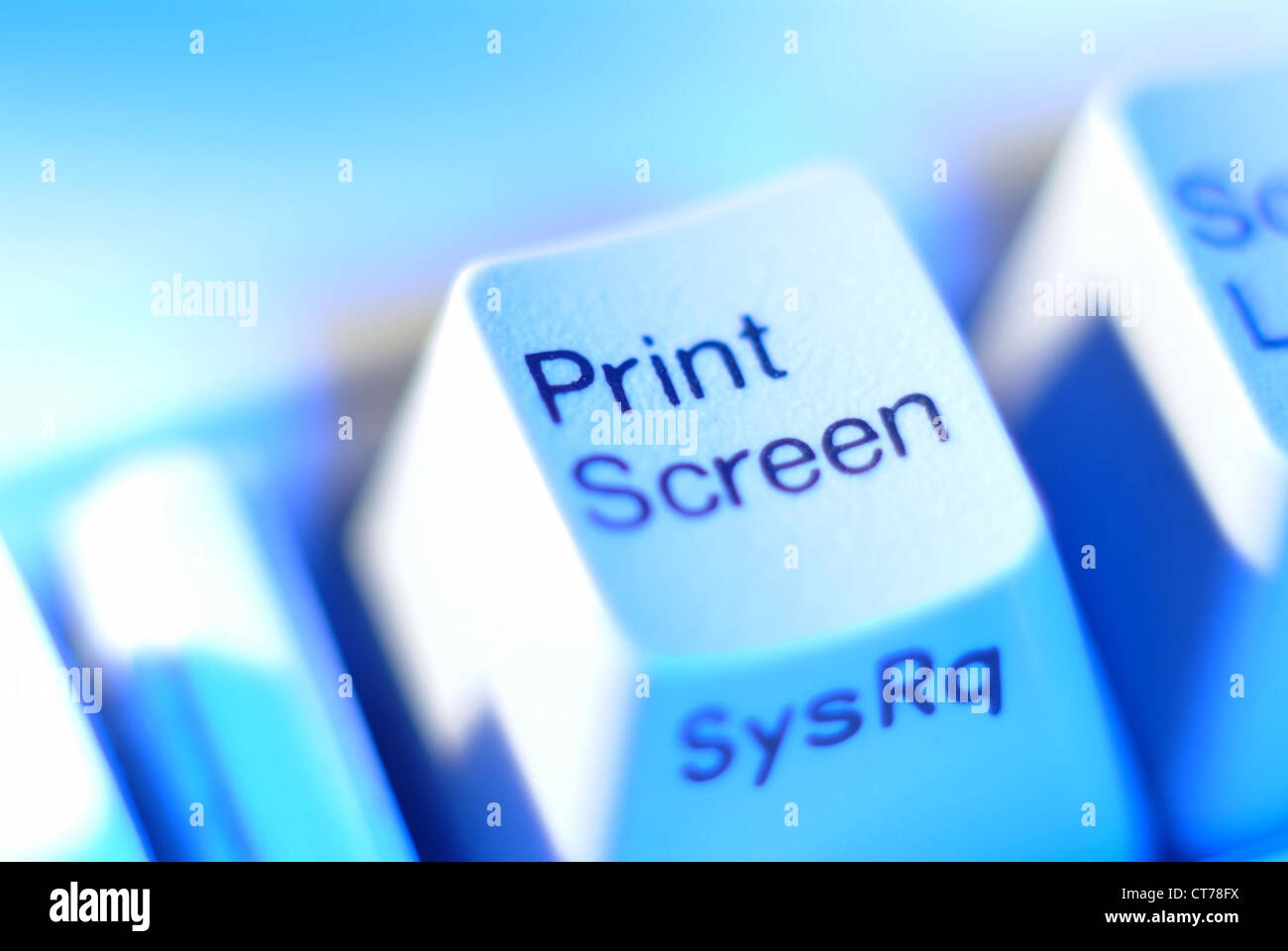 Print Screen-Taste auf der Tastatur Stockfoto