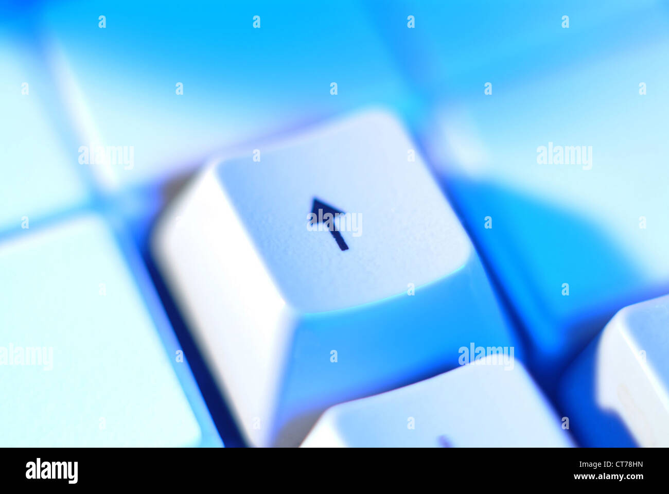 Pfeil-Taste auf der Tastatur Stockfotografie - Alamy
