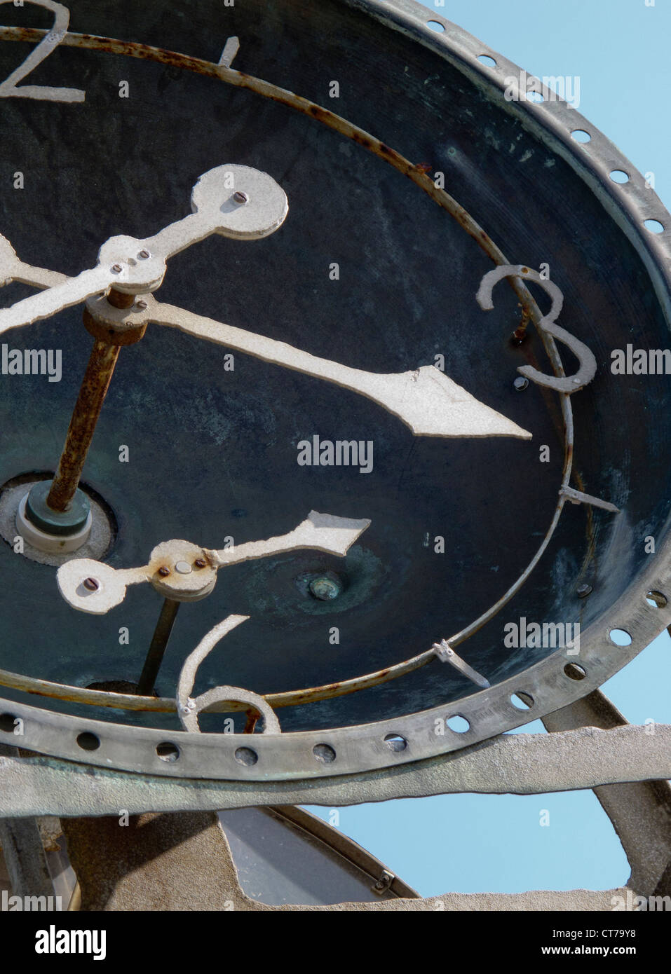 mechanische Uhr auf Southwold Pier suffolk Stockfoto