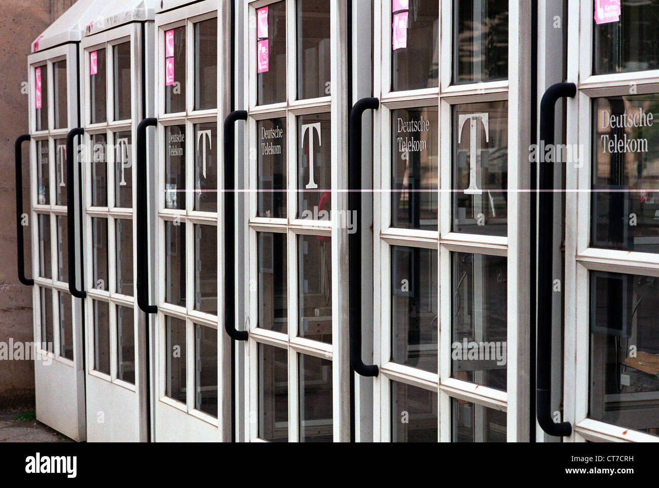 Leipzig, Telefonzellen, Deutsche Telekom Stockfoto