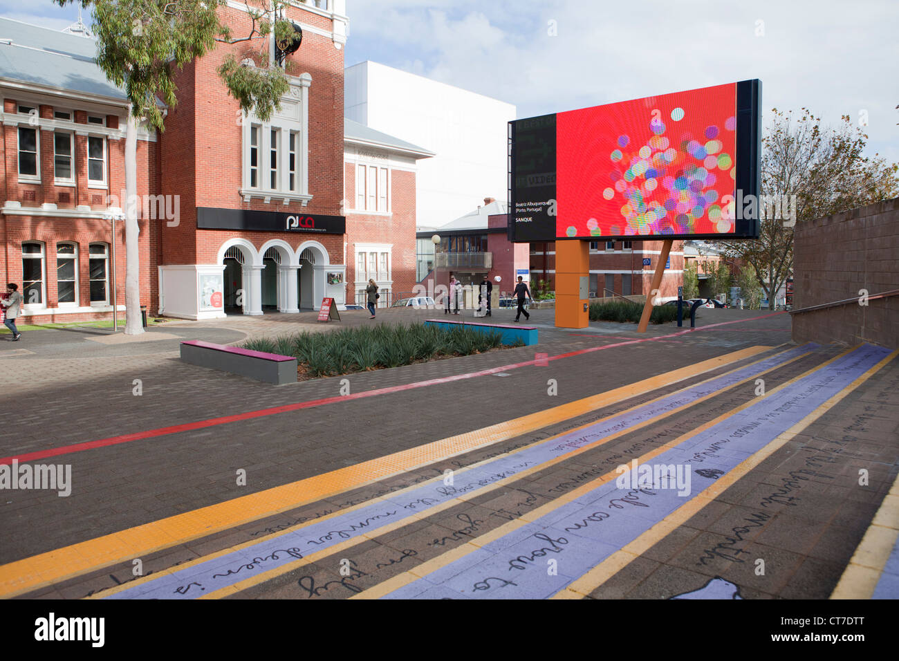 Perth Cultural Center in Northbridge, Perth, Westaustralien. Stockfoto