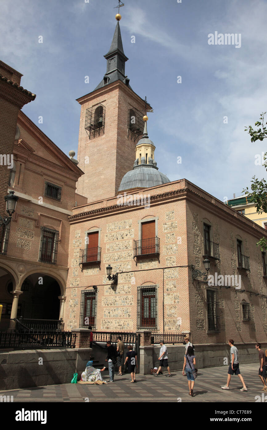 Spanien, Madrid, Calle Mayor, Kirche, Stockfoto