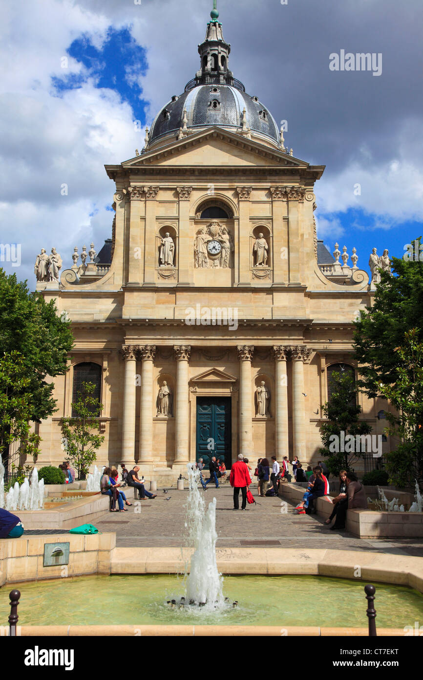 Frankreich, Paris, Place De La Sorbonne, Église De La Sorbonne, Universität, Stockfoto
