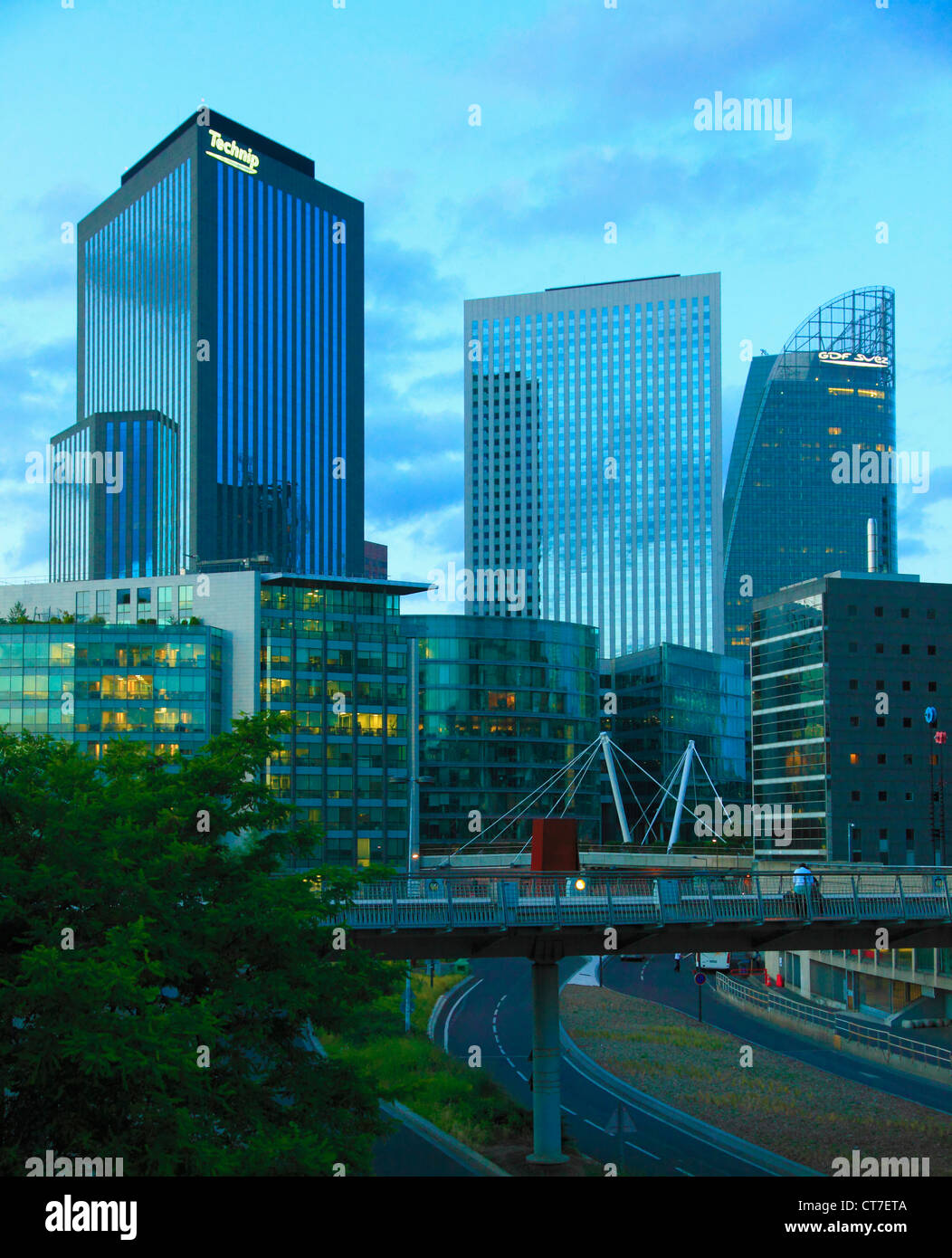 Frankreich, Paris, La Défense, Geschäftsviertel, Wolkenkratzer, Stockfoto
