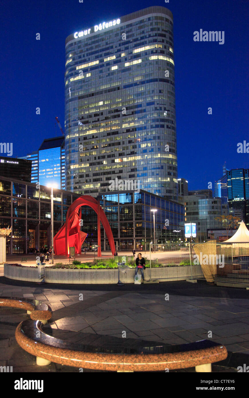 Frankreich, Paris, La Défense, Geschäftsviertel, moderne Architektur, Stockfoto