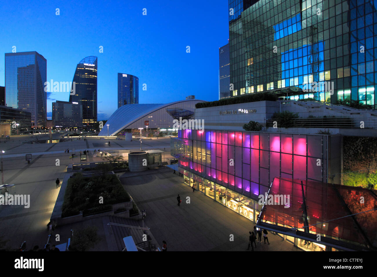 Frankreich, Paris, La Défense, Geschäftsviertel, moderne Architektur, Stockfoto