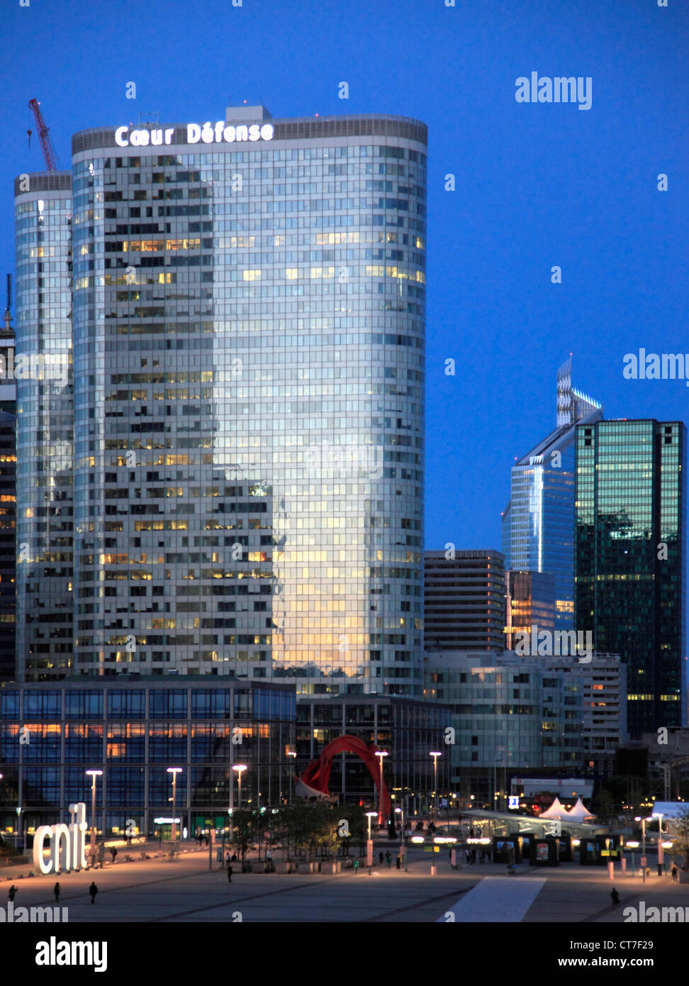 Frankreich, Paris, La Défense, Geschäftsviertel, moderne Architektur, Stockfoto