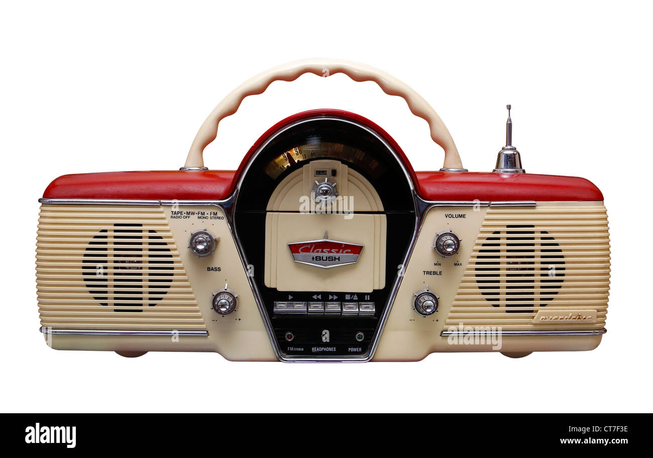 Altes Radio von 1960 und in den Jahren. Stockfoto
