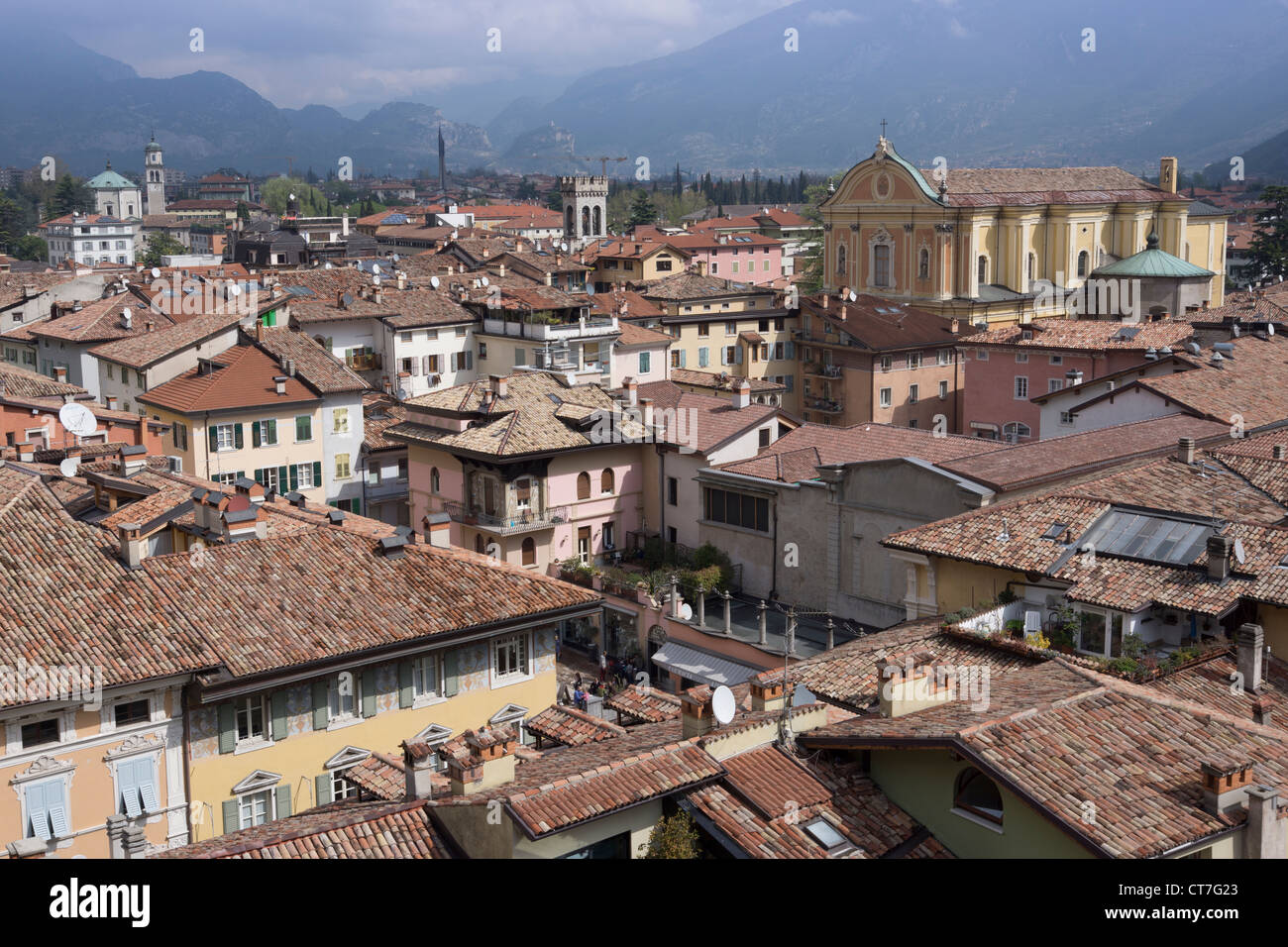 Stadtbild anzeigen Riva del Garda, Gardasee, Region Trentino-Südtirol, Provinz Trient, Italien, Europa Stockfoto