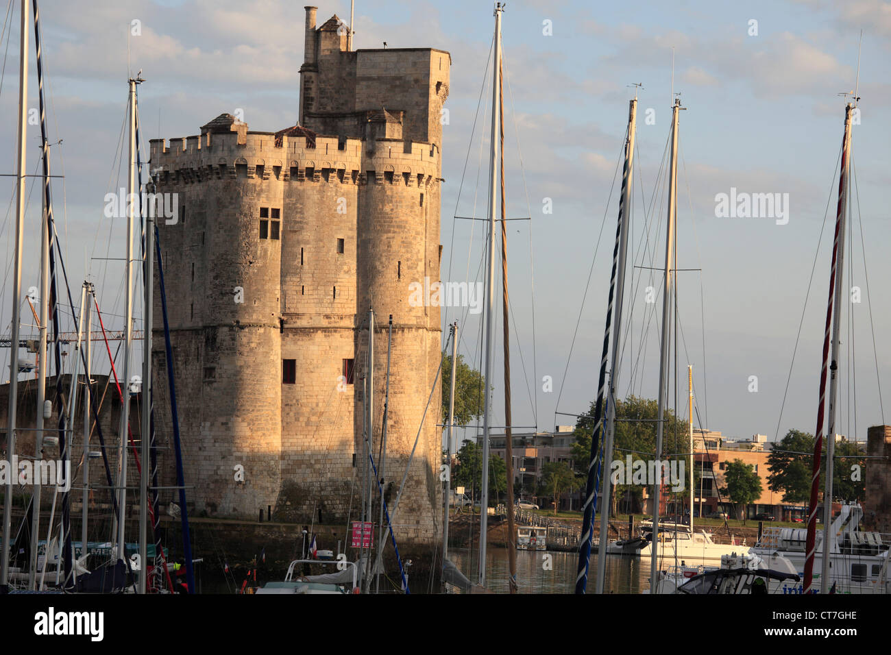 Poitou-Charentes, Frankreich, La Rochelle, Tour St-Nicolas, Vieux Port, Stockfoto