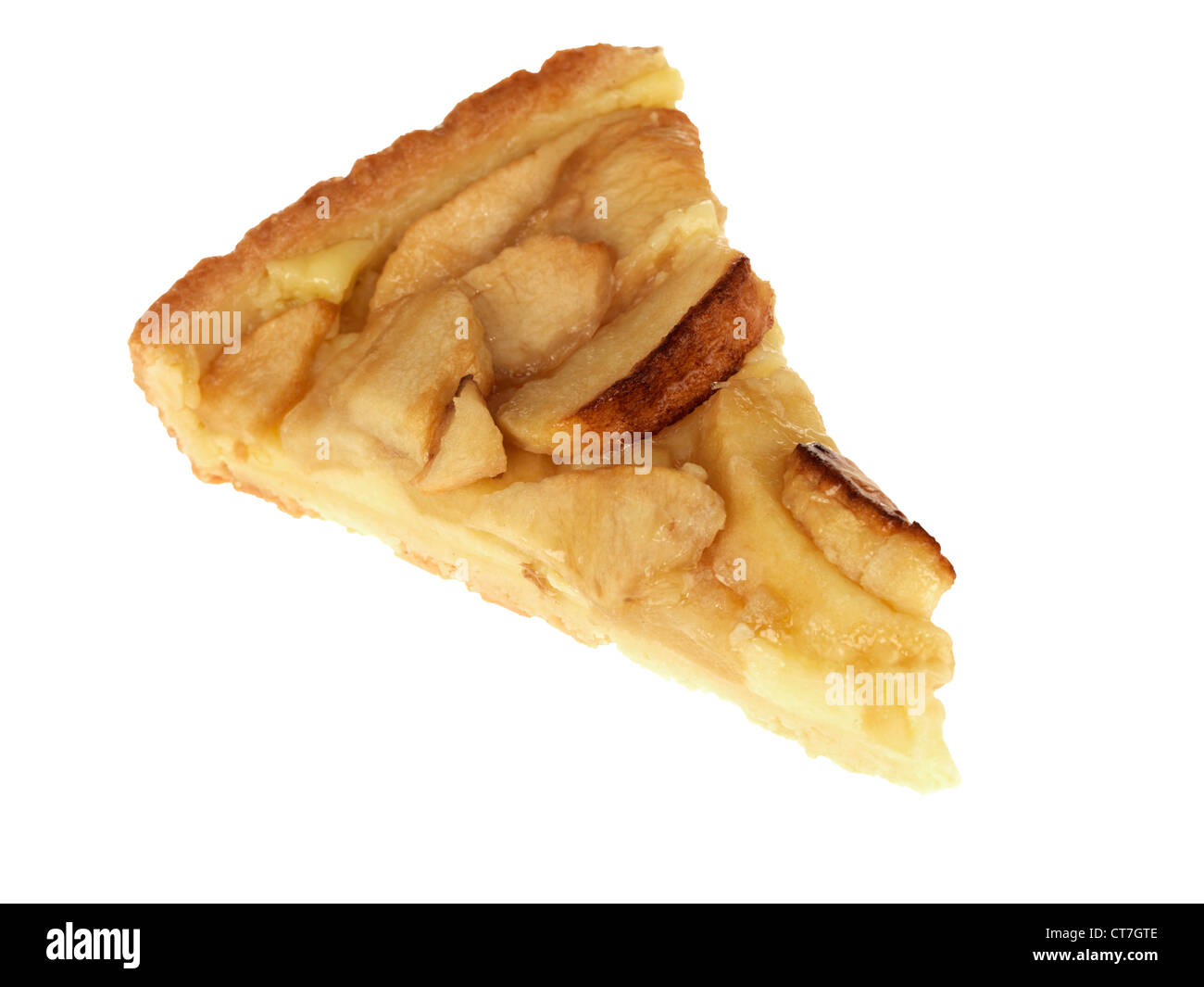 Stück Apfelkuchen Stockfoto