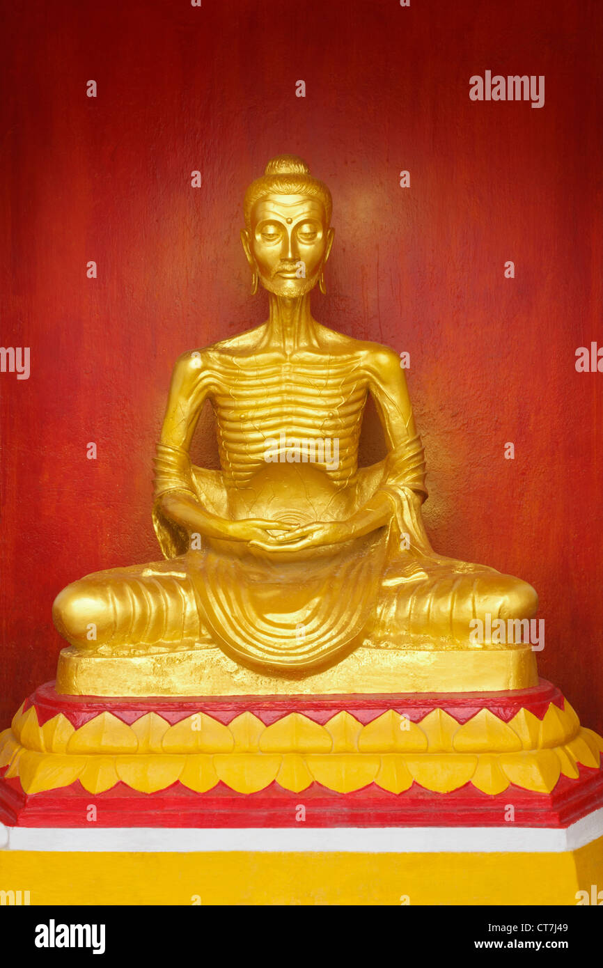 Bild von Buddha-Statue von hungernden Symbol in Nakhon Si Thammarat, Thailand Stockfoto