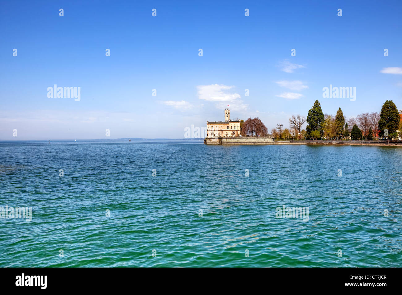 Pfarrei St. Martin, Bodensee, Schloss Montfort, Langenargen, Baden-Württemberg, Deutschland Stockfoto