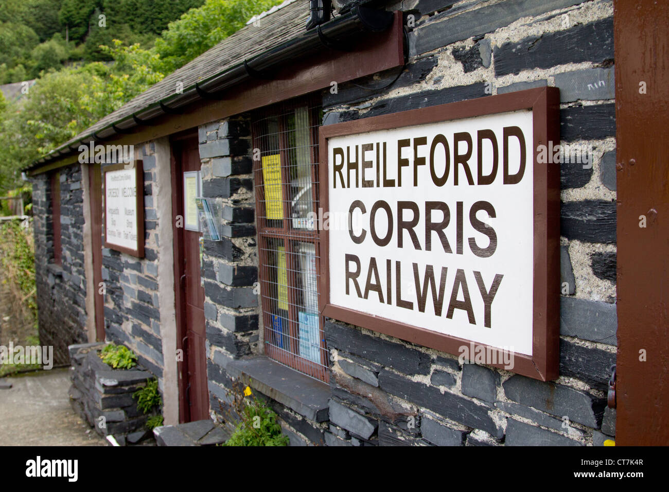 Corris Railway office Stockfoto