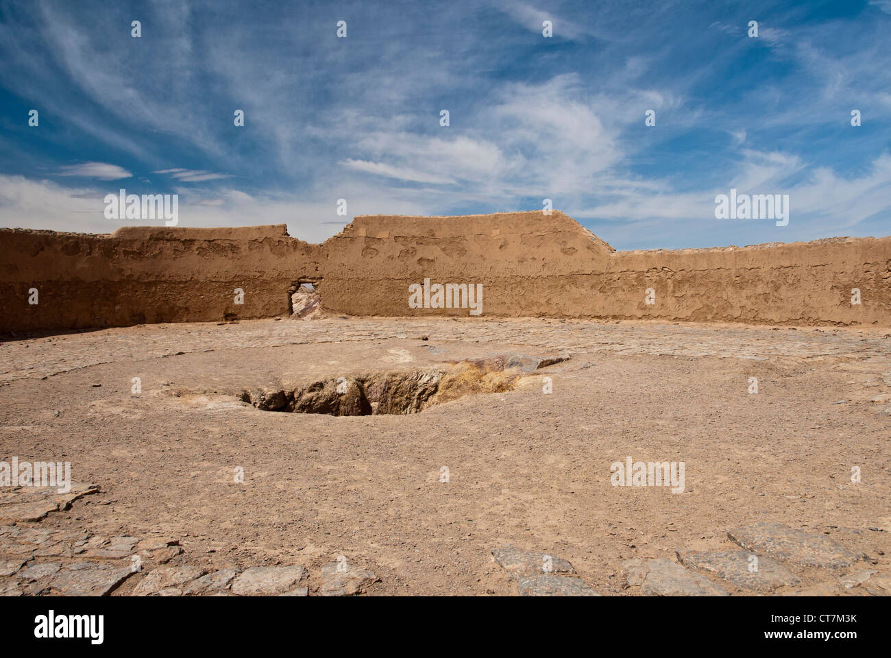 Blick von der zoroastrischen Tower of Silence in Yazd, Iran Stockfoto