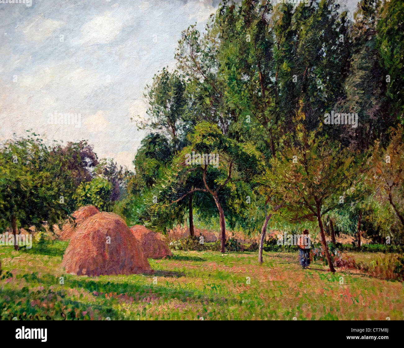Heuhaufen Morgen Eragny 1899 Camille Pissarro 1830-1905 Frankreich Französisch Stockfoto
