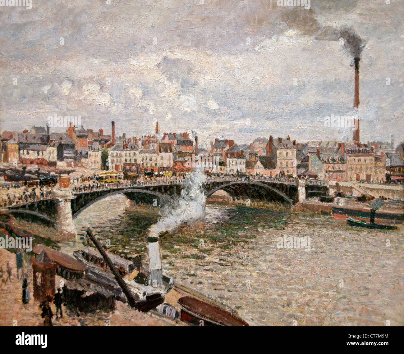 Morgen einen bewölkten Tag Rouen 1896 Camille Pissarro 1830-1905 Frankreich Französisch Stockfoto