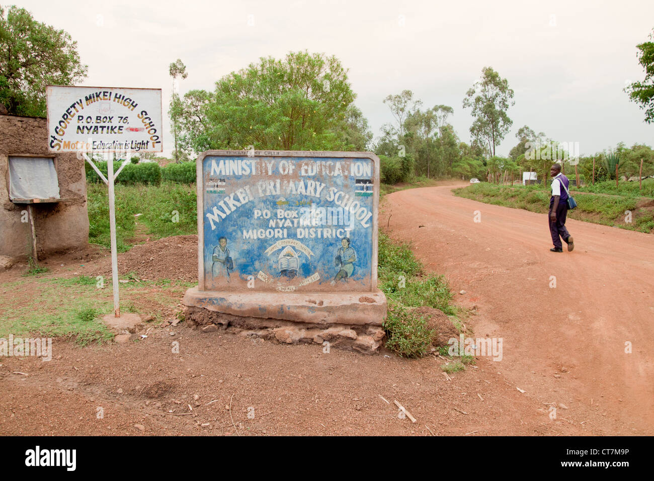 Mikei-Grundschule in der Nähe von Migori im Westen Kenias. Stockfoto