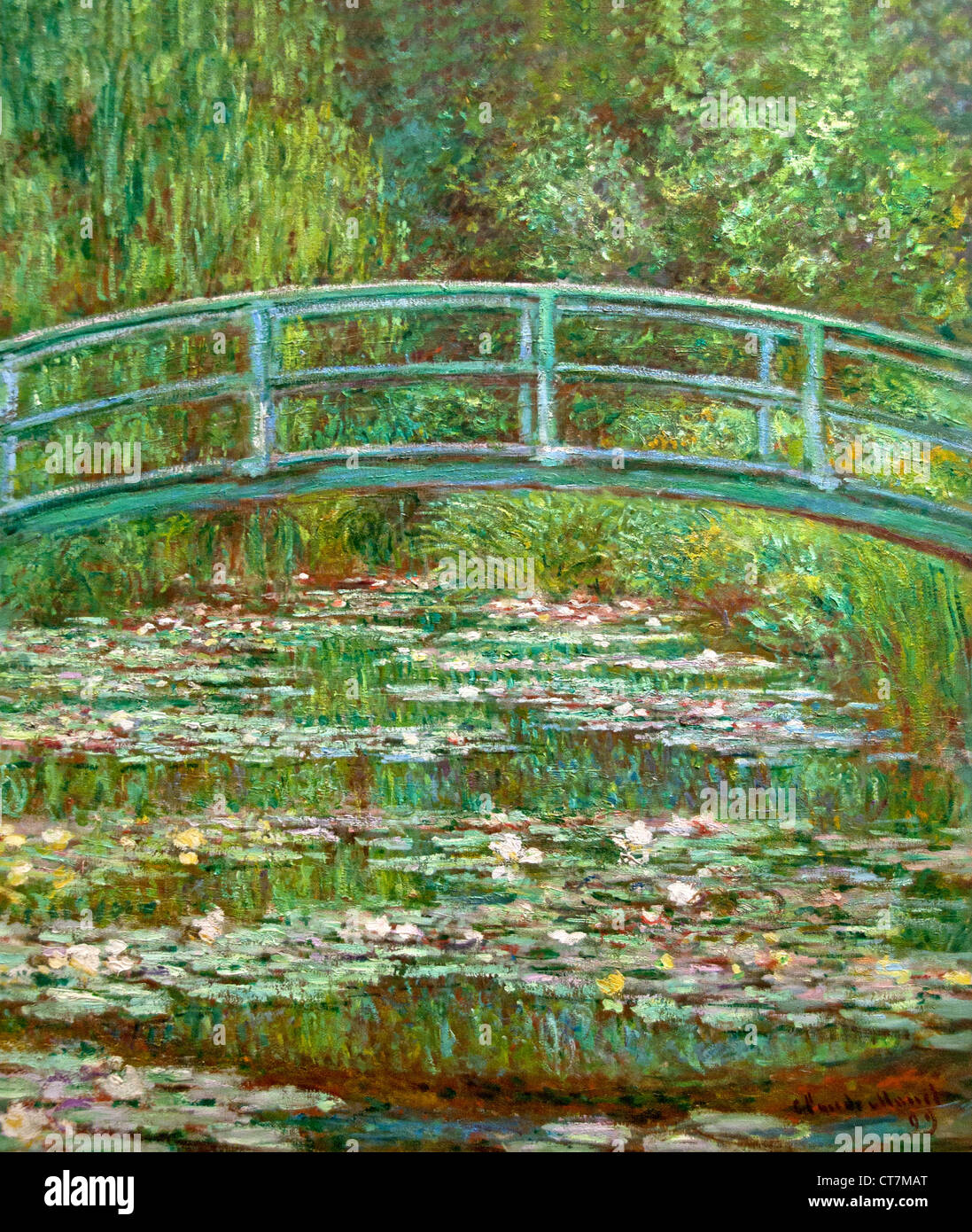 Brücke über einen Teich Seerosen 1899 Claude Monet 1840-1926 Frankreich Französisch Stockfoto