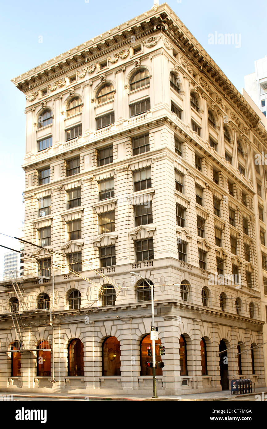 Die Bank von Italien Gebäude in San Francisco, Kalifornien, USA. Stockfoto