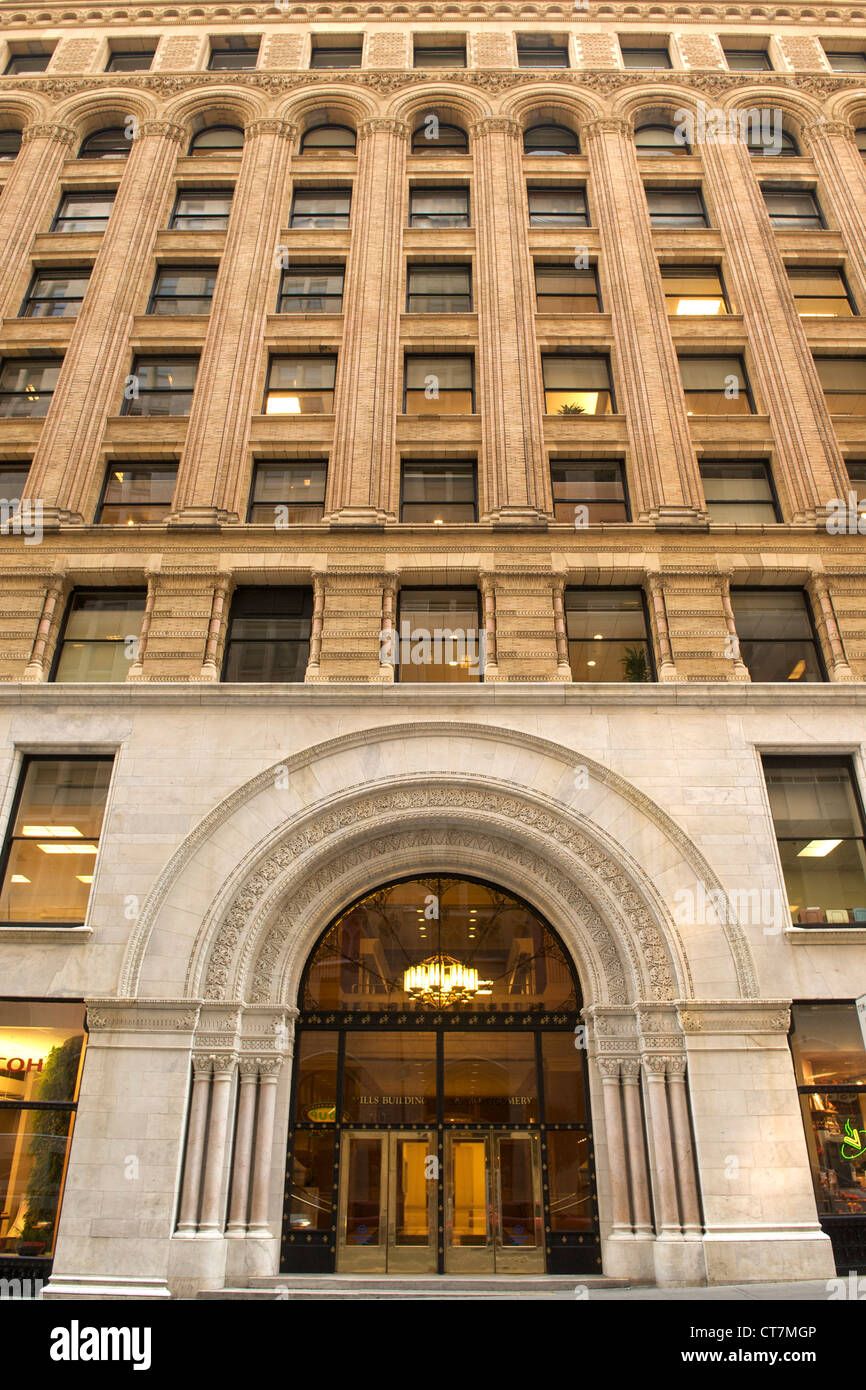 Das Mühlen-Gebäude in San Francisco, Kalifornien, USA. Stockfoto