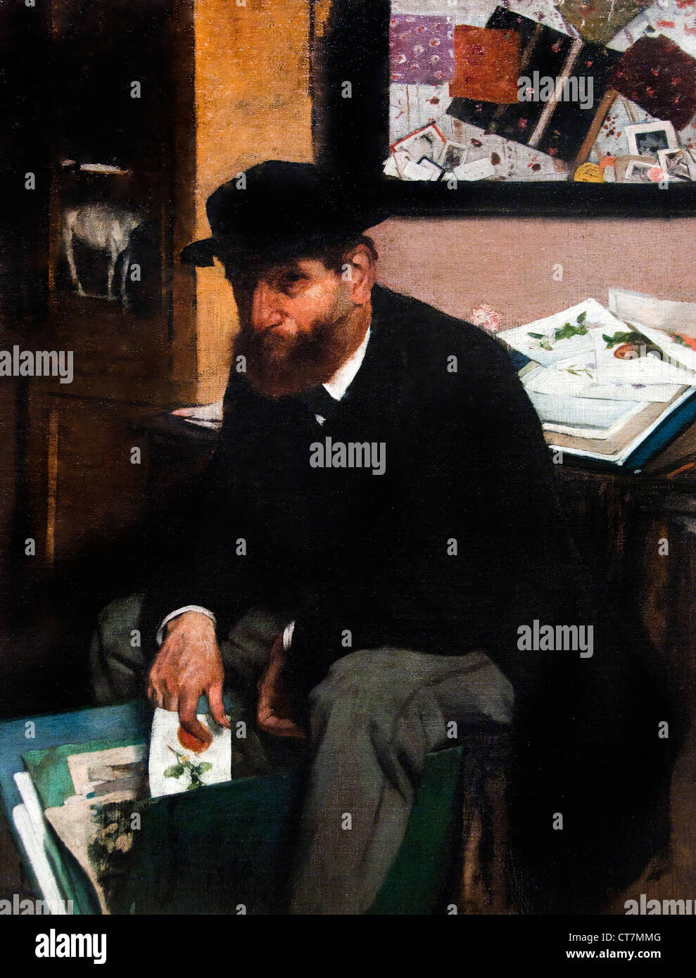 Der Sammler von Drucke 1866 Edgar Degas 1834-1917 Frankreich Französisch Stockfoto