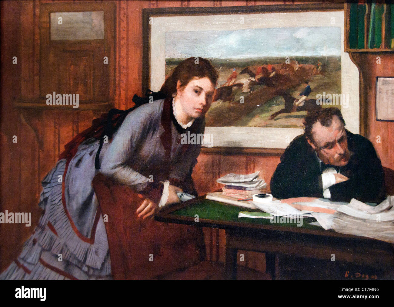 Schmollen 1870 Edgar Degas 1834-1917 Frankreich Französisch Stockfoto