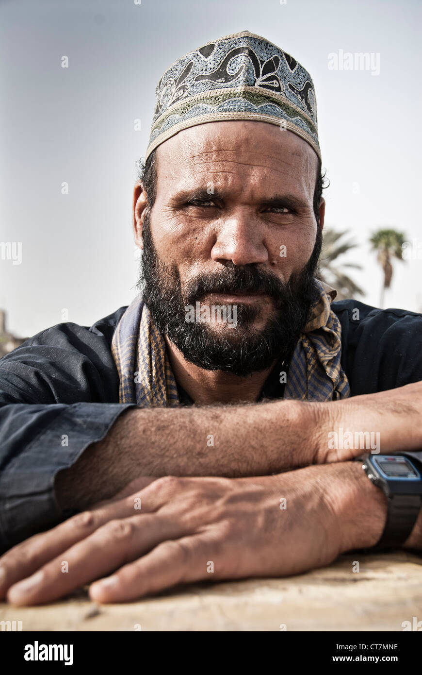 Porträt eines lokalen, Bandar Abbas, Iran Stockfoto