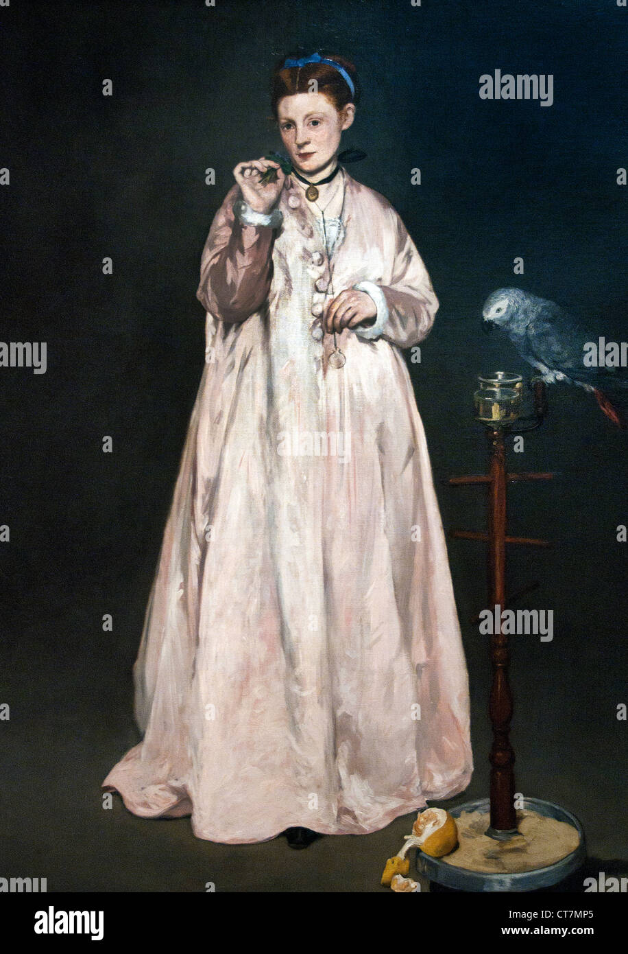 La femme au perroquet Fotos und Bildmaterial in hoher Auflösung Alamy