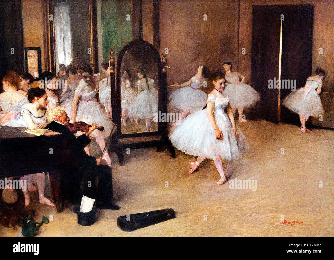 Die tanzenden Klasse 1870 Edgar Degas 1834-1917 Frankreich Französisch Stockfoto