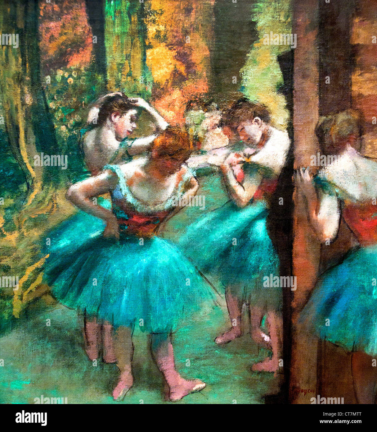 Danseuses Bleues - blau Tänzer 1890 Edgar Degas 1834-1917 Frankreich Französisch Stockfoto