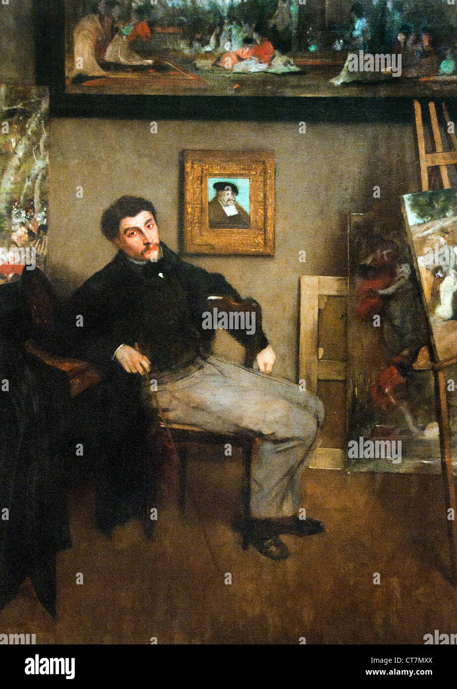 James Jacques Joseph Tissot 1867 Edgar Degas 1834-1917 Frankreich Französisch Stockfoto