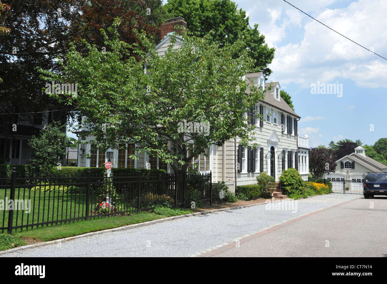 Das Haus, in dem der Amityville Horror statt. Wie sah es im Juli 2012 Stockfoto