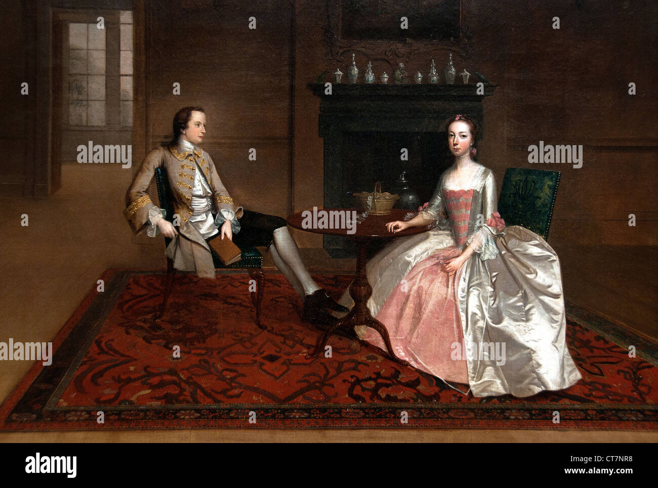 Herr und Frau Richard Bull von Arthur Davis 1712-1787 englische Vereinigtes Königreich Stockfoto