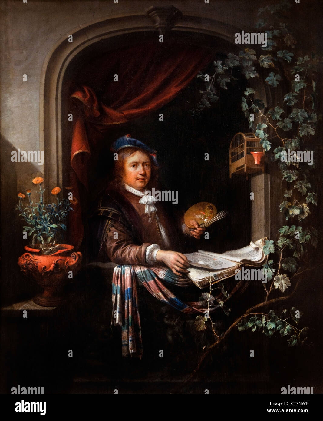 Selbstportrait Gerrit Dou 1613-1675 Niederlande Niederlande Stockfoto