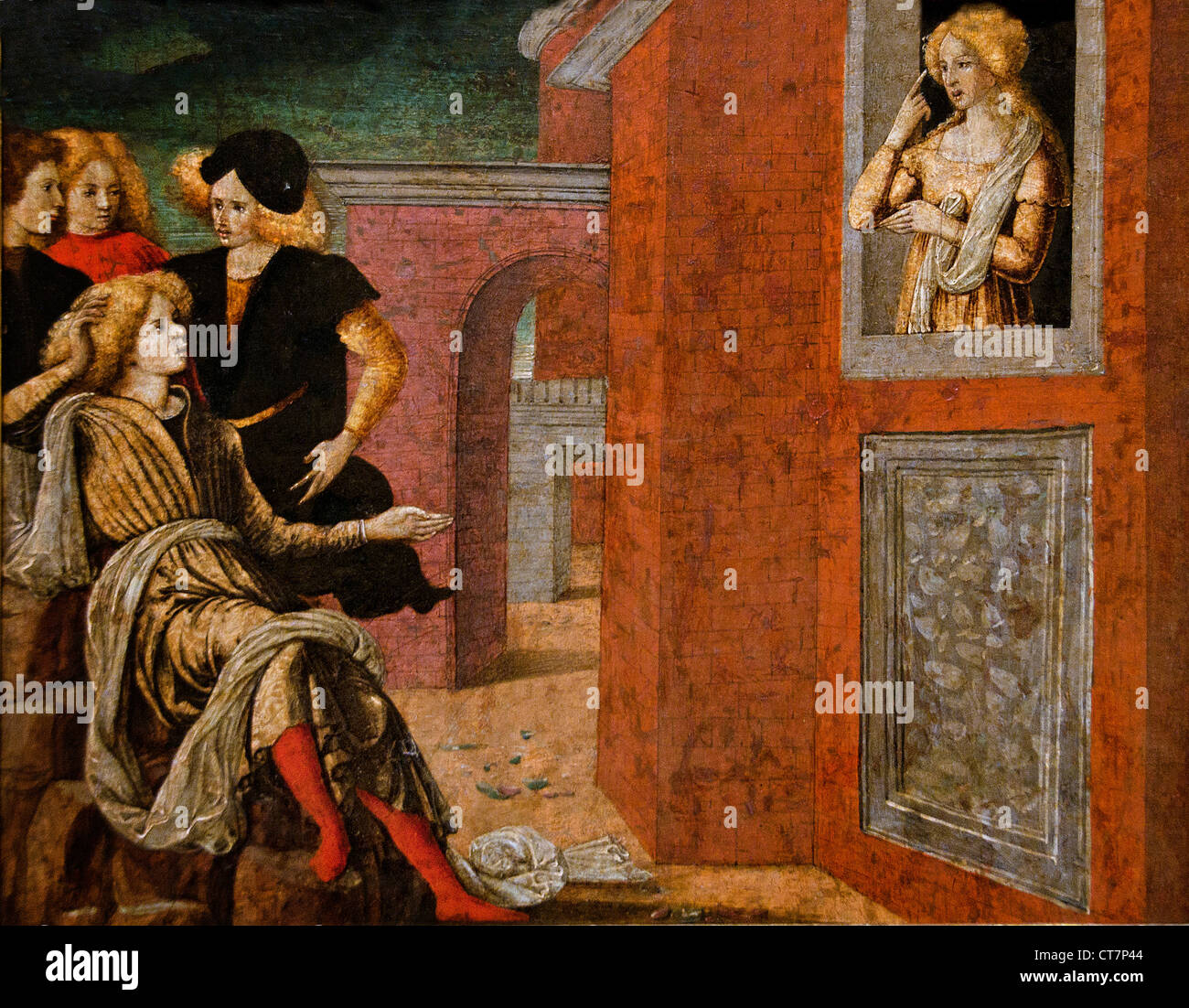 Szene aus einer Novelle von Liberale da Verona italienischen 1445 – 1527 Verona Italien Stockfoto
