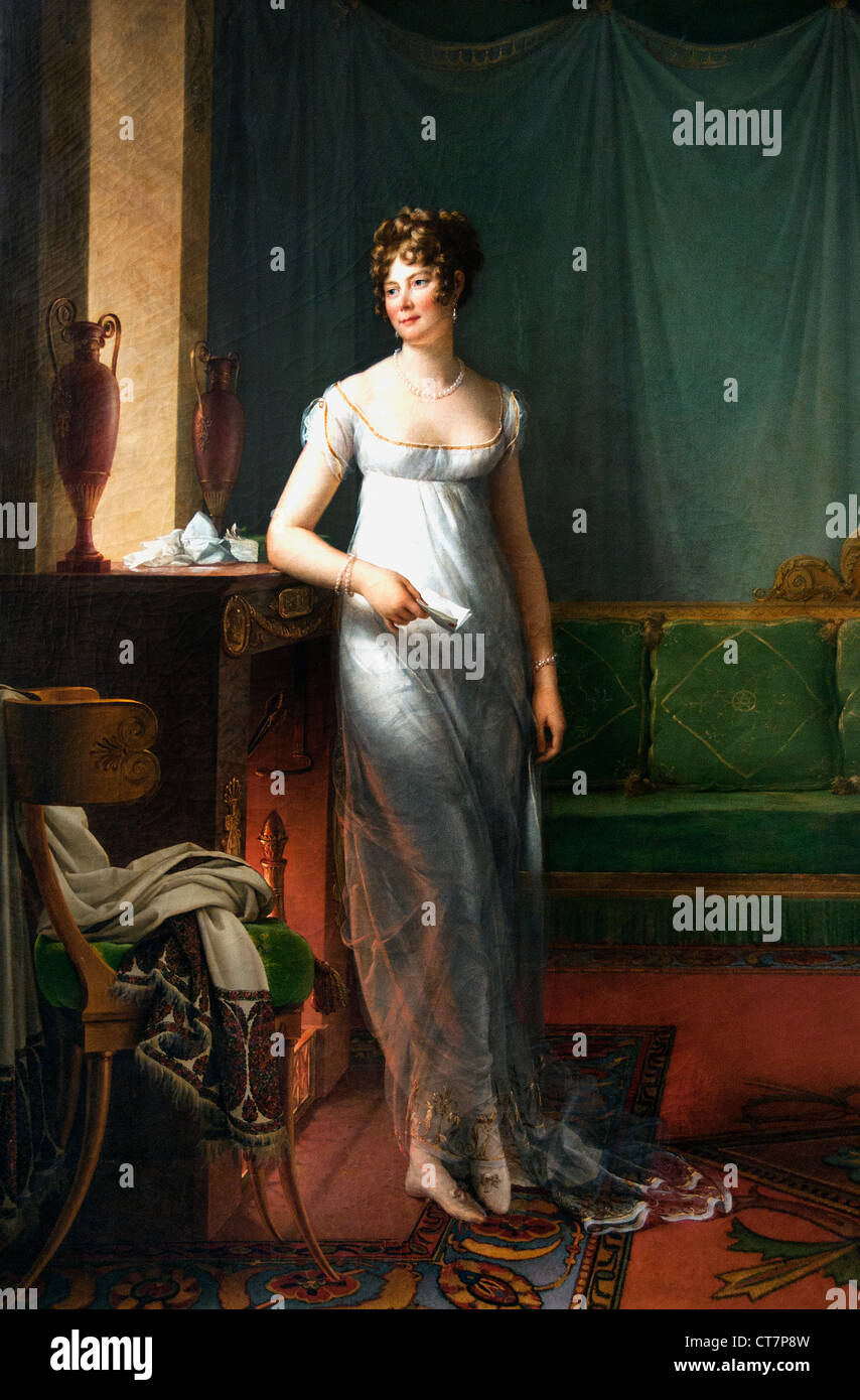 Madame Charles Maurice de Talleyrand Perigord Noël Catherine Verlée Princesse de Bénévent 1808 Baron François Gérard Frankreich Stockfoto