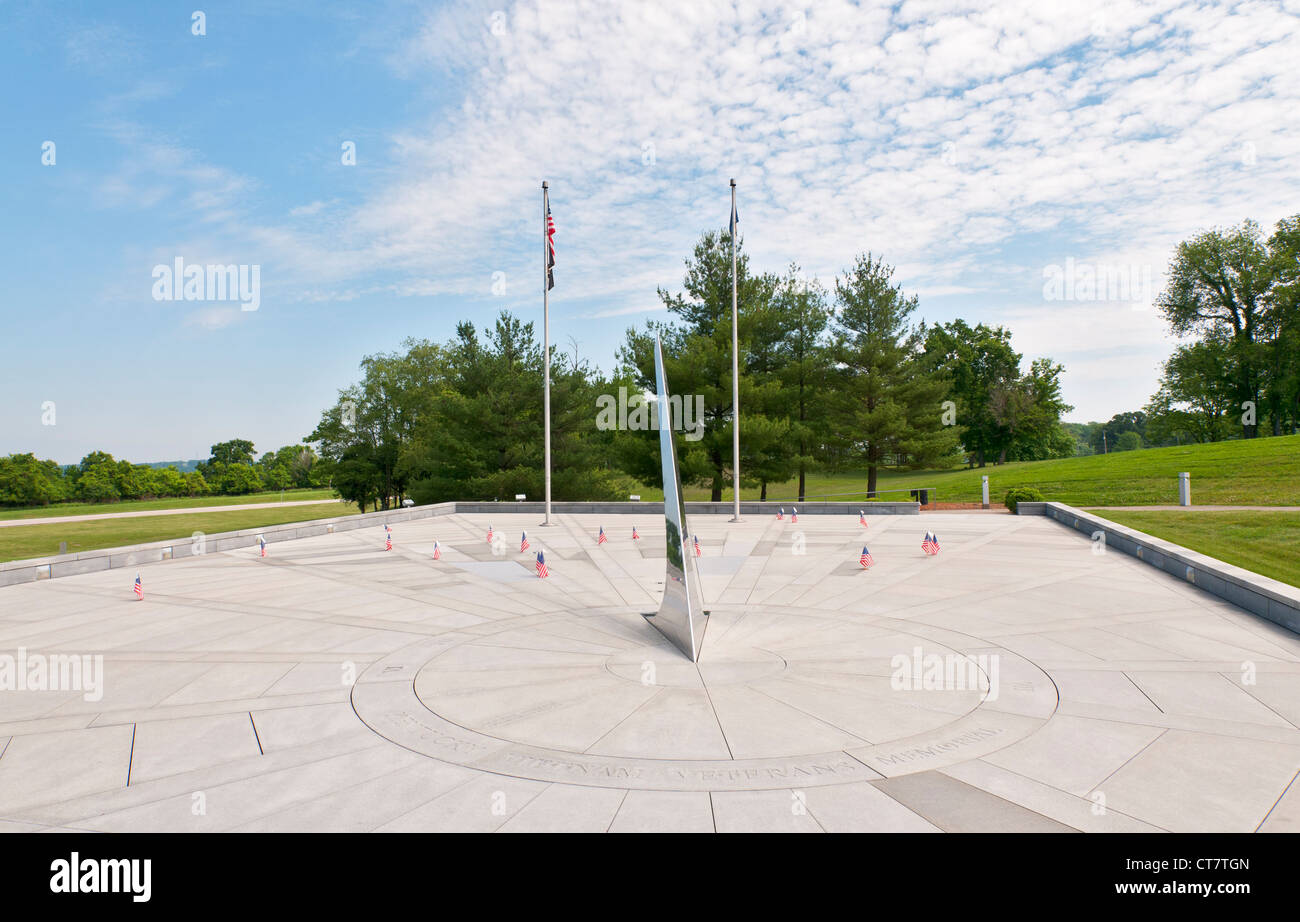 Kentucky, Frankfort, Kentucky Vietnam Veterans Memorial. Stockfoto