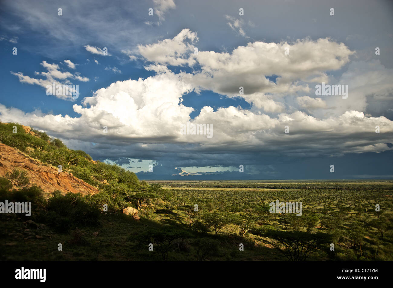 Wunderschöne Landschaft von Samburu, Afrika. Stockfoto