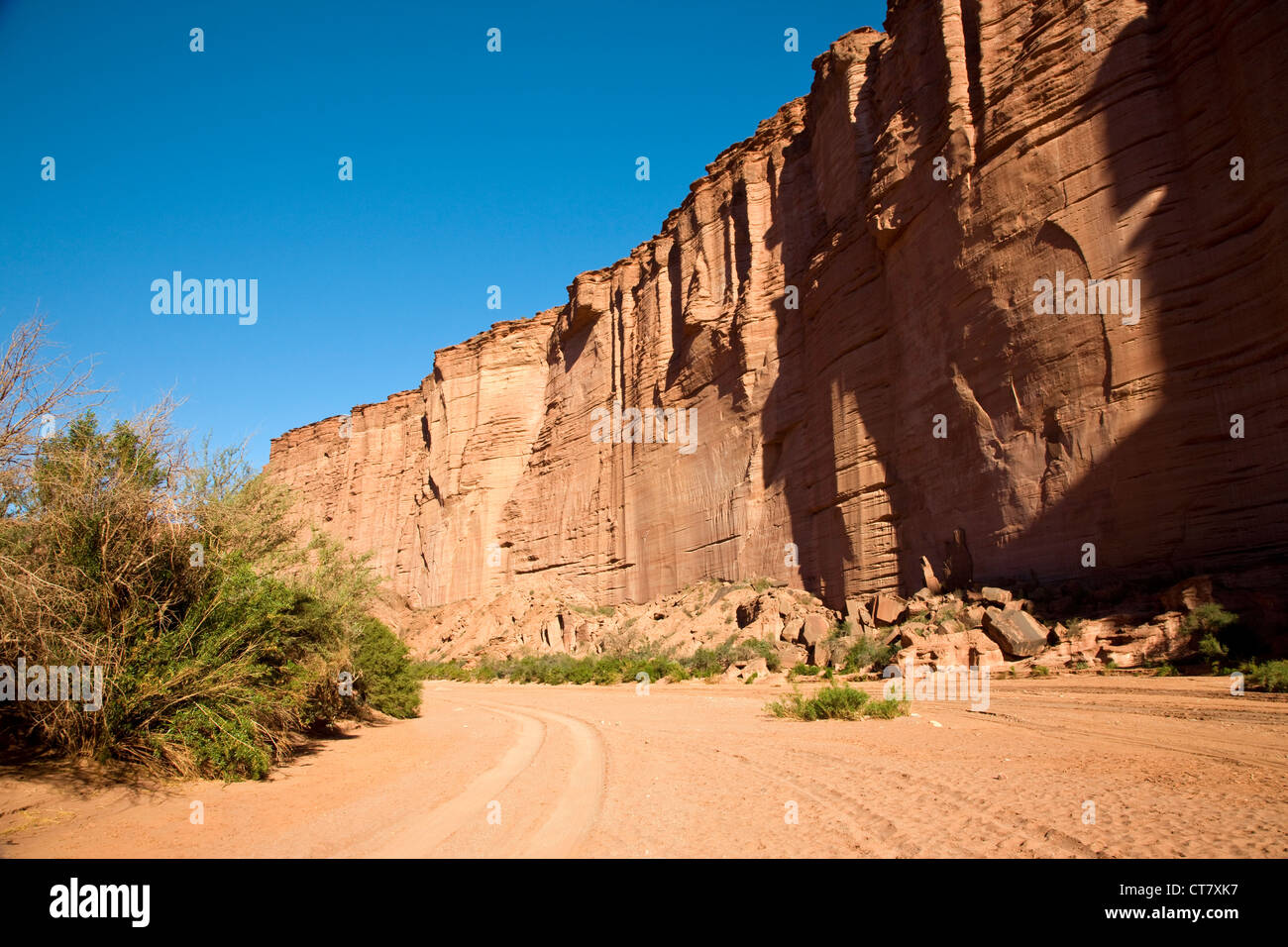 Landschaft mit Schluchten und Felsformationen Stockfoto