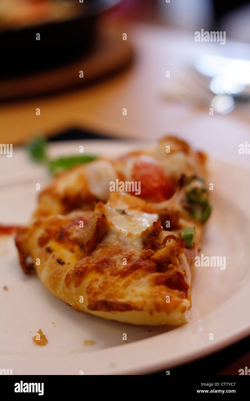 Chicken Tikka pizza Stockfoto