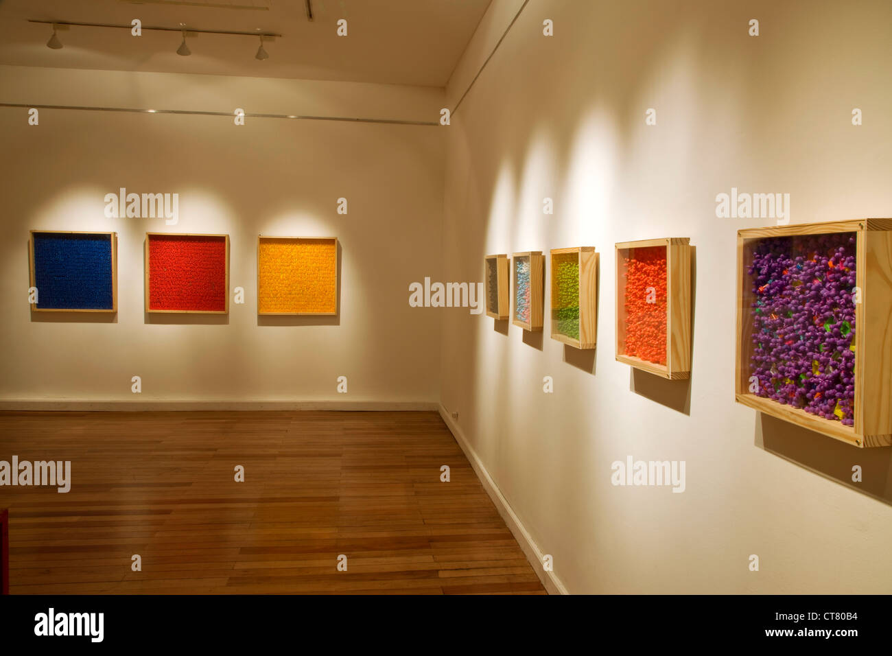 Ausstellung von Buenos Aires Künstler Silvio Fischbein in das Museo de Arte Contemporaneo, andernfalls bekannt als MAC Stockfoto